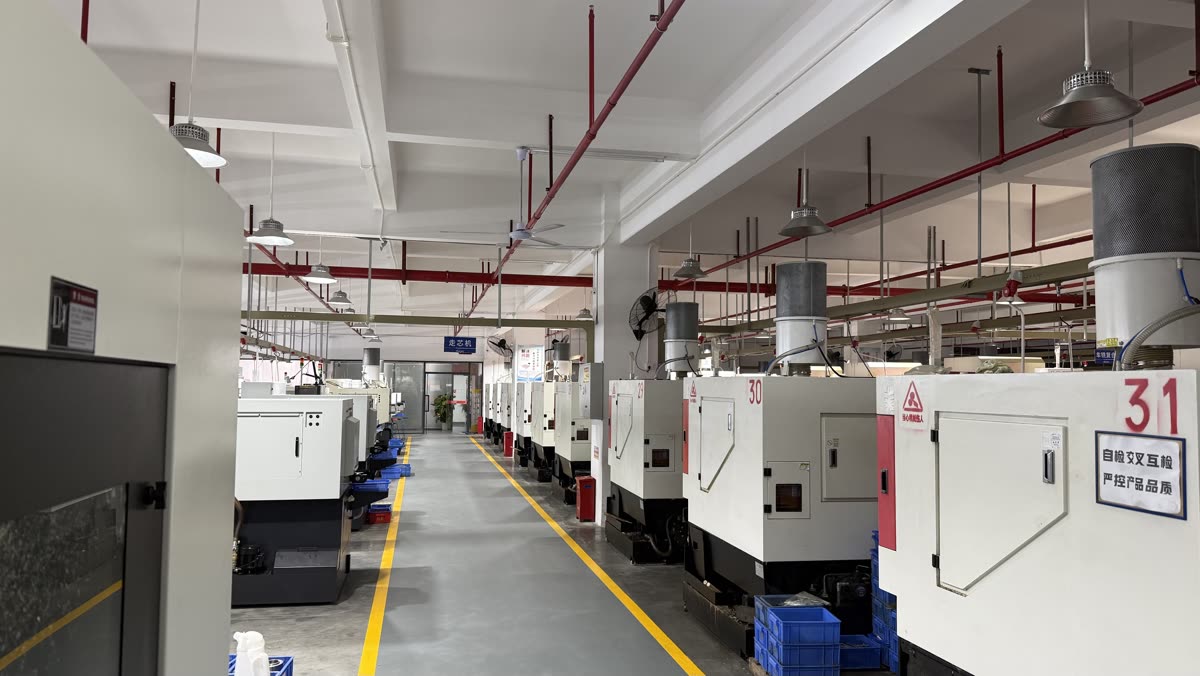 Automated CNC lathe line