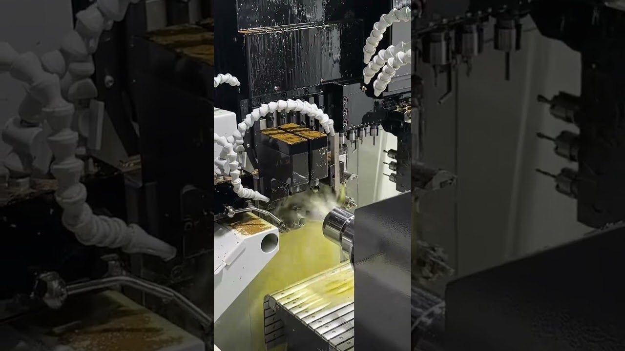 Swiss-type CNC turning of a micro brass fitting
